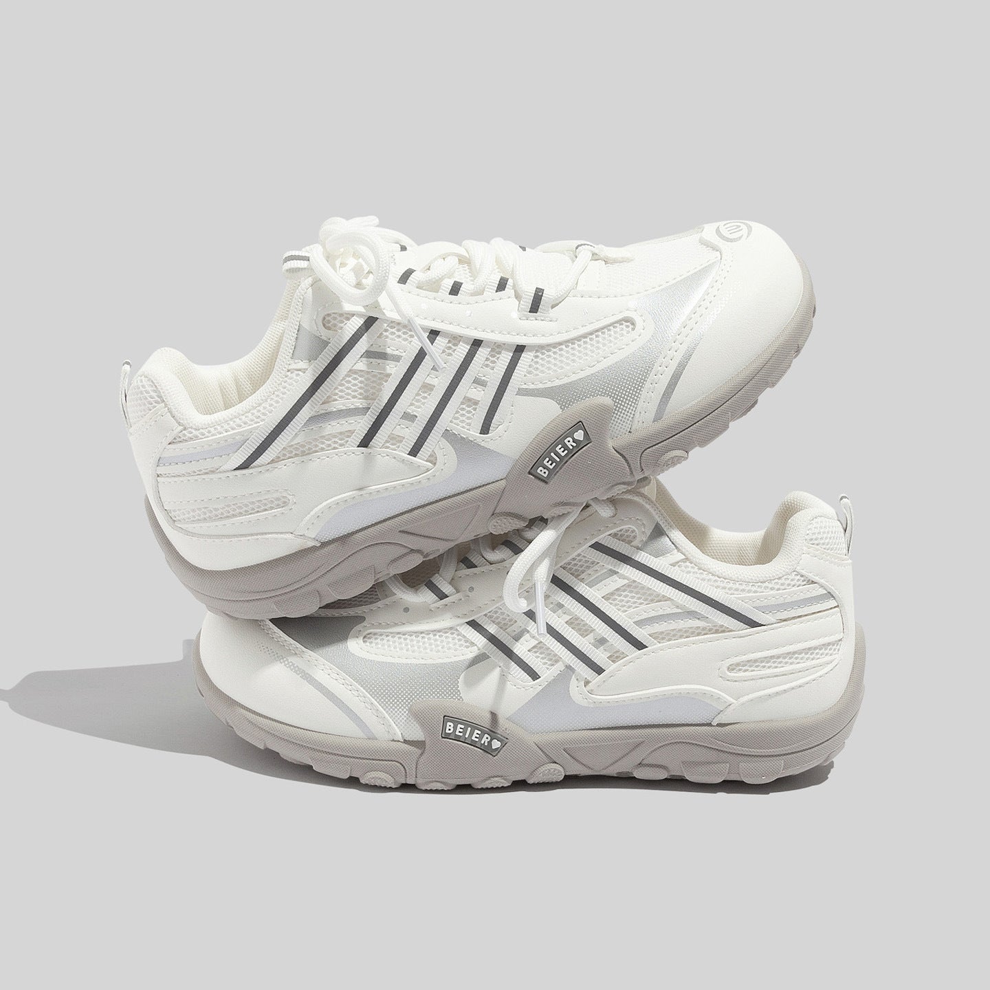 Damen Sportliche Lauf- und Freizeitschuhe mit atmungsaktiven Einsätzen und rutschfester Sohle