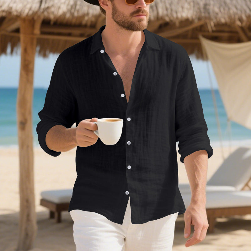 Herren Leichtes und atmungsaktives Sommerhemd R&B
