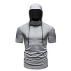 Herren funktionales Kapuzenshirt mit kurzem Arm und atmungsaktiven Eigenschaften
