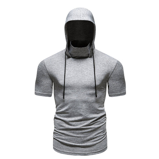 Herren funktionales Kapuzenshirt mit kurzem Arm und atmungsaktiven Eigenschaften R&B