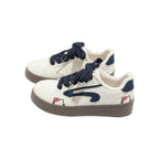 Damen bequeme und stilvolle Sneaker mit Fleece-Innenfutter