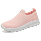 Damen Luftige Slip-On Sneakers mit flexiblem Strickoberteil R&B