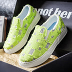 Damen elegante Slip-On Sneakers mit modischem Glitzerdesign R&B