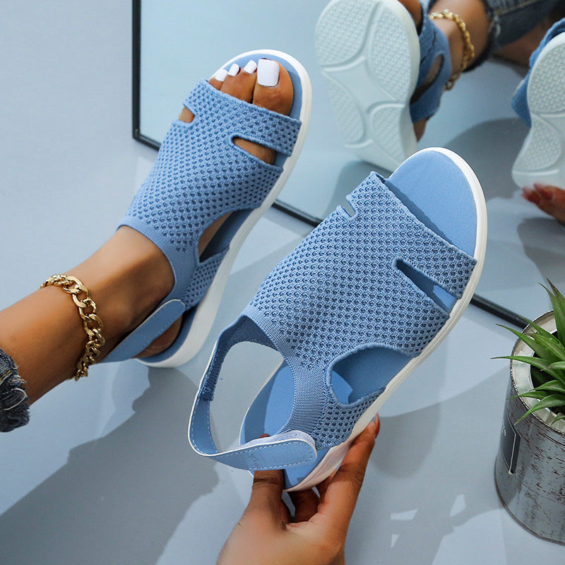 Damen Komfortable Sandalen mit atmungsaktivem Mesh-Obermaterial und rutschfester Sohle R&B