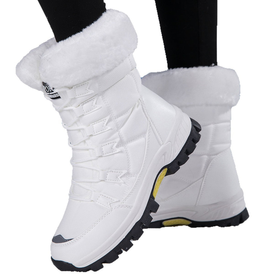 Damen wärmeisolierte Winterstiefel mit rutschfester Profilsohle R&B