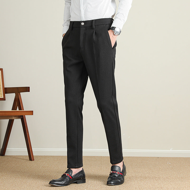 Herren Moderne Business-Hose mit eleganter Nadelstreifenoptik R&B