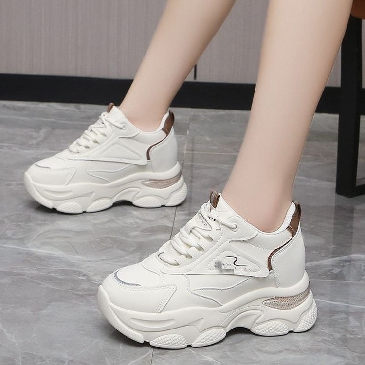 Damen Sportliche Chunky Sneakers mit atmungsaktiven Einsätzen und komfortabler Dämpfung