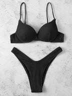 Damen Push-Up-Bikini mit strukturierter Oberfläche R&B