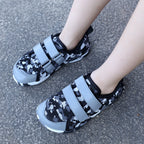 Damen Atmungsaktive und rutschfeste Wassersportschuhe mit doppeltem Klettverschluss R&B