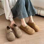 Damen modische Slip-On Clogs mit verstellbarem Schnallenverschluss und bequemer Sohle R&B