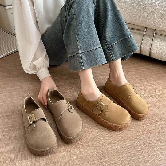 Damen modische Slip-On Clogs mit verstellbarem Schnallenverschluss und bequemer Sohle R&B