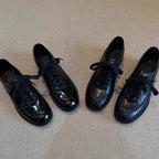 Damen modische Schnürschuhe mit feiner Lederverarbeitung und stilvollen Akzenten R&B