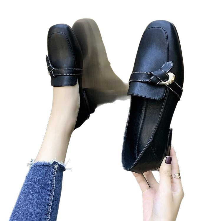 Damen elegante Loafers mit modischem Zierschmuck R&B