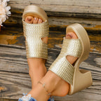 Damen Plateaupumps mit offenen Seiten