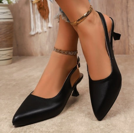 Damen Slingback-Pumps mit eleganter Schnalle R&B