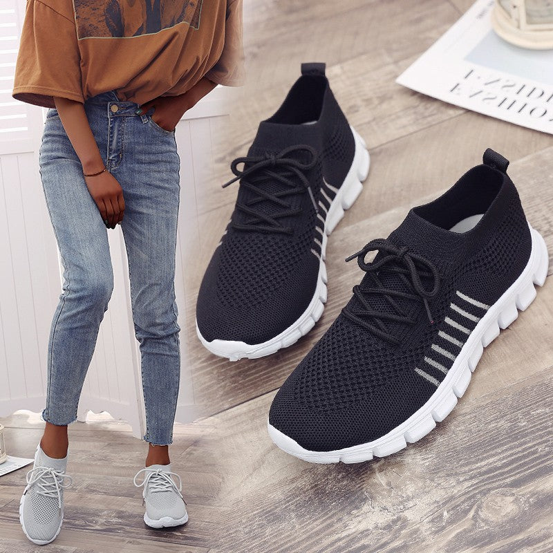Damen Sportliche Lauf-Sneaker mit sehr atmungsaktivem Mesh-Obermaterial R&B