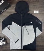 Herren sportliches Hoodie-Set mit atmungsaktiven Eigenschaften und modernen Kontrastdetails R&B