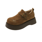Damen Komfortable Clogs mit modischem Schnallenverschluss und dickem Futtermaterial R&B