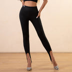 Damen Leggings mit seitlichen Cut-Outs und figurformendem Schnitt