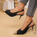 Damen Elegante Slingback Pumps mit metallic Akzenten R&B