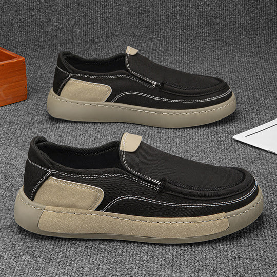 Damen Modische Slip-On Sneakers mit elastischem Gewebe R&B