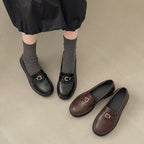 Damen elegante Mokassins mit raffiniertem Schnallenverschluss R&B