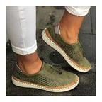 Damen Slip-On Sneakers mit perforierter Oberfläche und modischem Quasten-Detail R&B