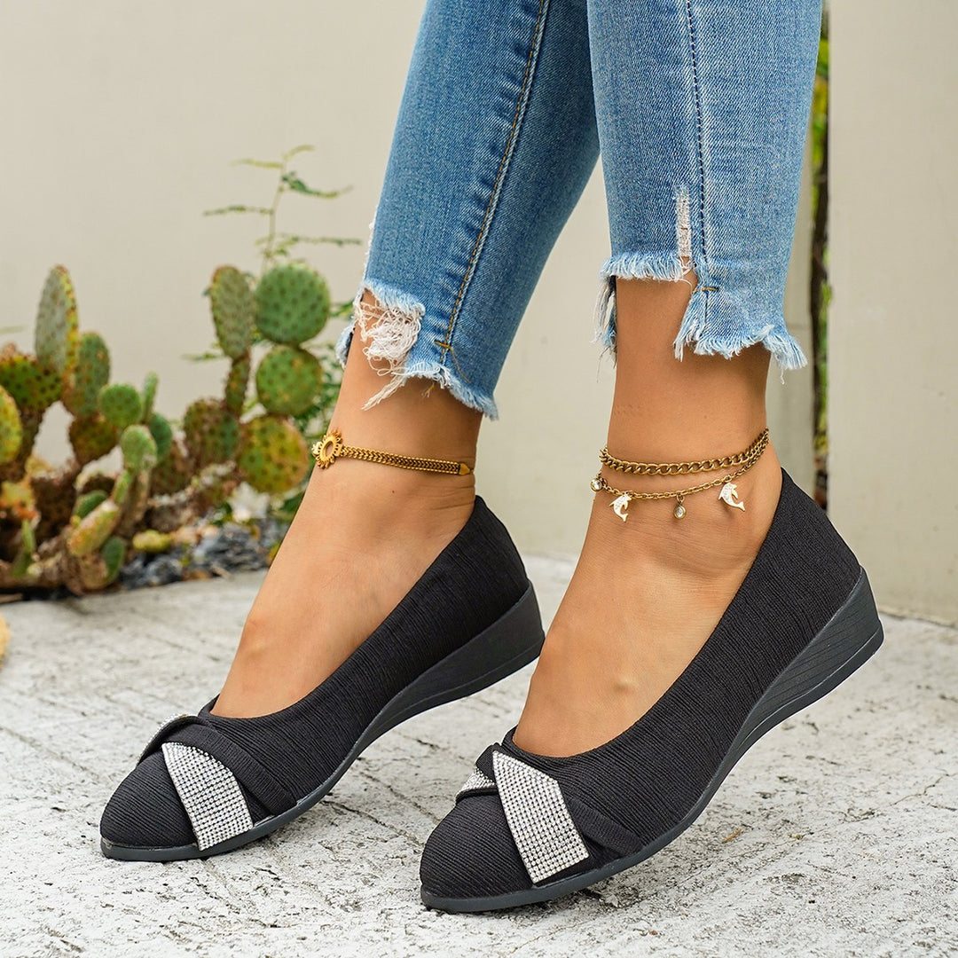 Damen Ballerinas mit funkelnden Applikationen R&B