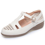 Damen Riemchensandalen mit komfortablem Fußbett und modischem Schnallenakzent