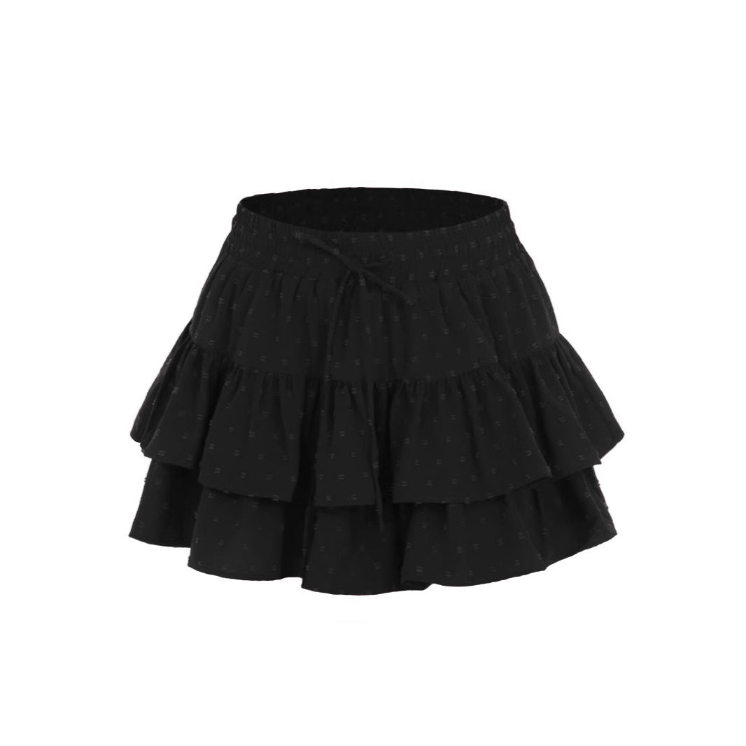 Damen Voluminöser Freizeitraffrock aus leichtem Material R&B