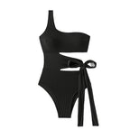 Damen Einseitig Schulterfreier Bikinimoden R&B