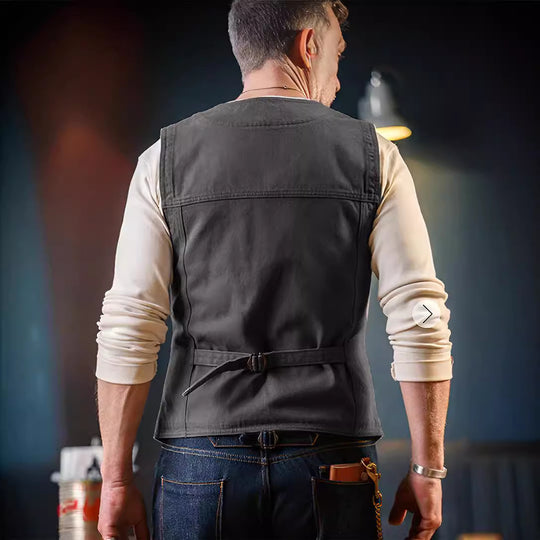 Herren komfortable Weste mit praktischen Taschen R&B