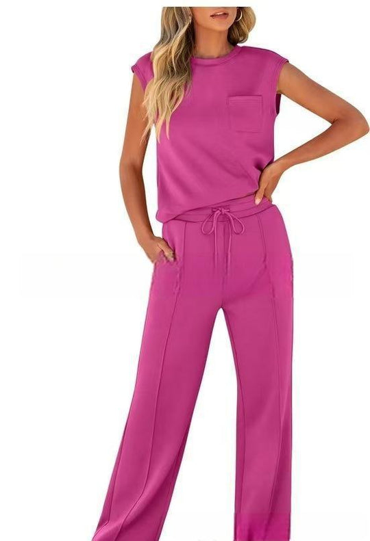 Damen Bequemes Freizeitanzug-Set mit weitem Schnitt und modischen Details R&B