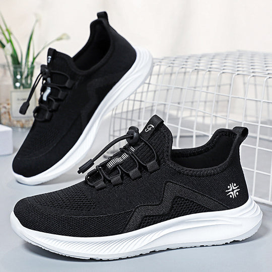 Damen Sportliche Leichtgewicht Sneakers mit elastischem Schnürsystem R&B