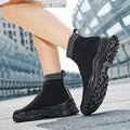 Damen Stricksneaker mit rutschfestem Profil und elastischem Kragen R&B