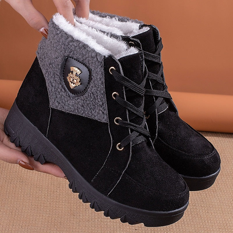 Damen Winterstiefel mit weichem Innenfutter und modischem Fleecefutter R&B