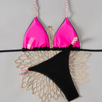Damen Triangel-Bikini mit bunten Akzenten R&B
