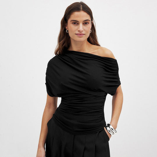 Damen asymmetrisches Top R&B