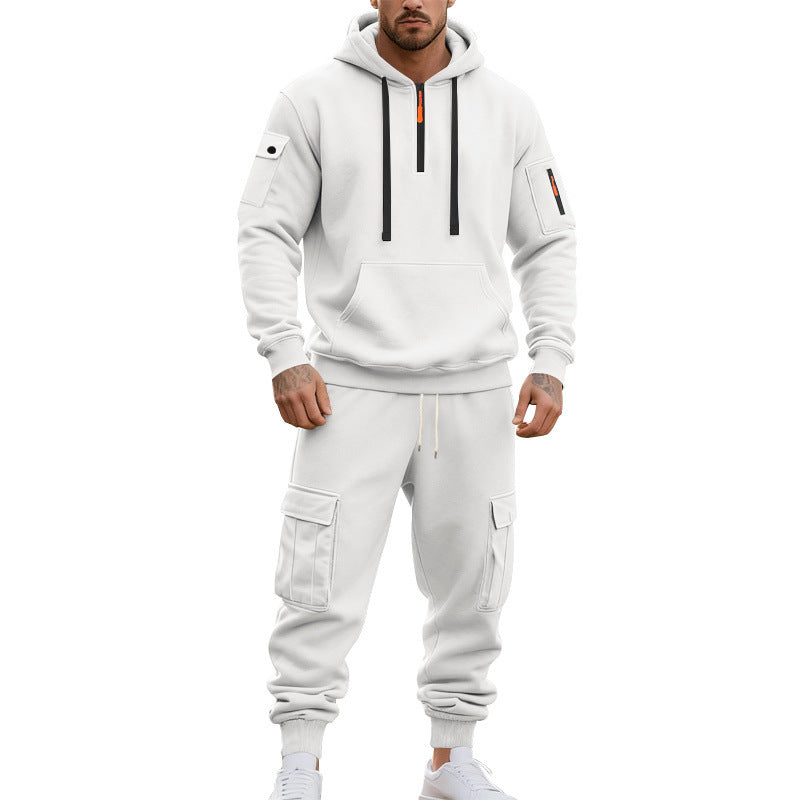 Herren lässiges Freizeitset mit praktischen Taschen und Reißverschluss R&B