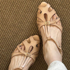Damen Ballerinas mit elegantem Vorderteil und komfortabler Schnalle R&B
