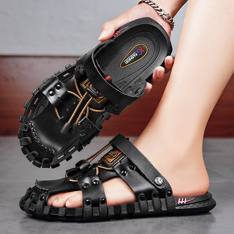 Herren Atmungsaktive Freizeit-Sandalen mit komfortablem Klettriemensystem R&B