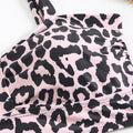 Damen Triangel-Bikini mit modischem Leopardenmuster und durchdachten Trägerdetails R&B