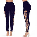 Damen Sportliche Leggings mit verführerischem Schnürdesign