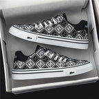 Damen Modische Sneaker mit geometrischem Muster R&B