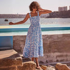 Damen Maxikleid mit angesagtem Grafikmuster R&B