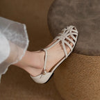 Damen Bequeme Sandalen mit offenem Zehenbereich und elegantem Riemchen-Design R&B