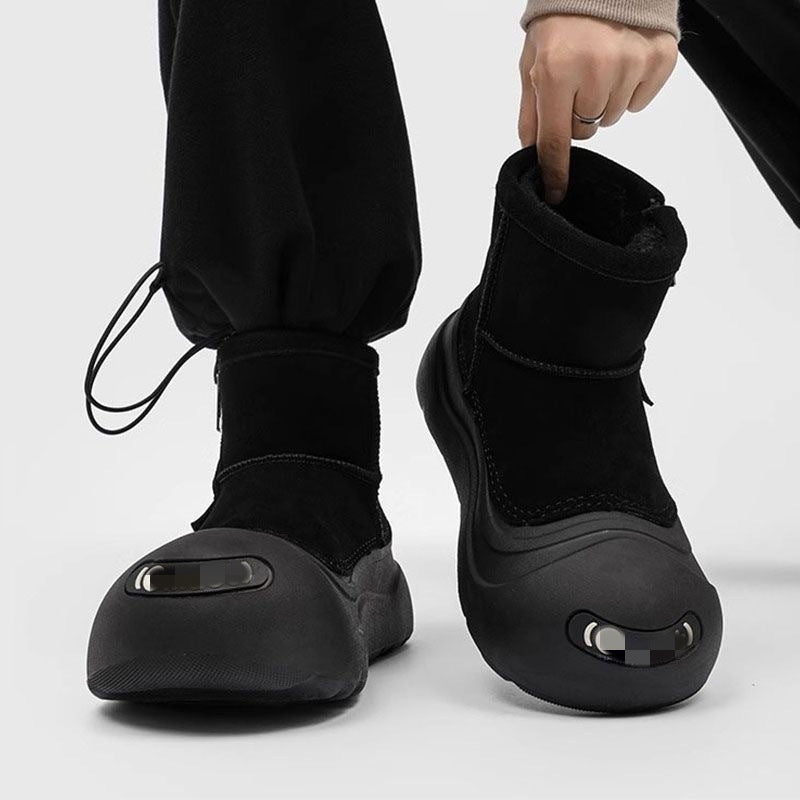 Damen gefütterte Winterstiefel mit rutschfester Sohle und modischem Futter R&B