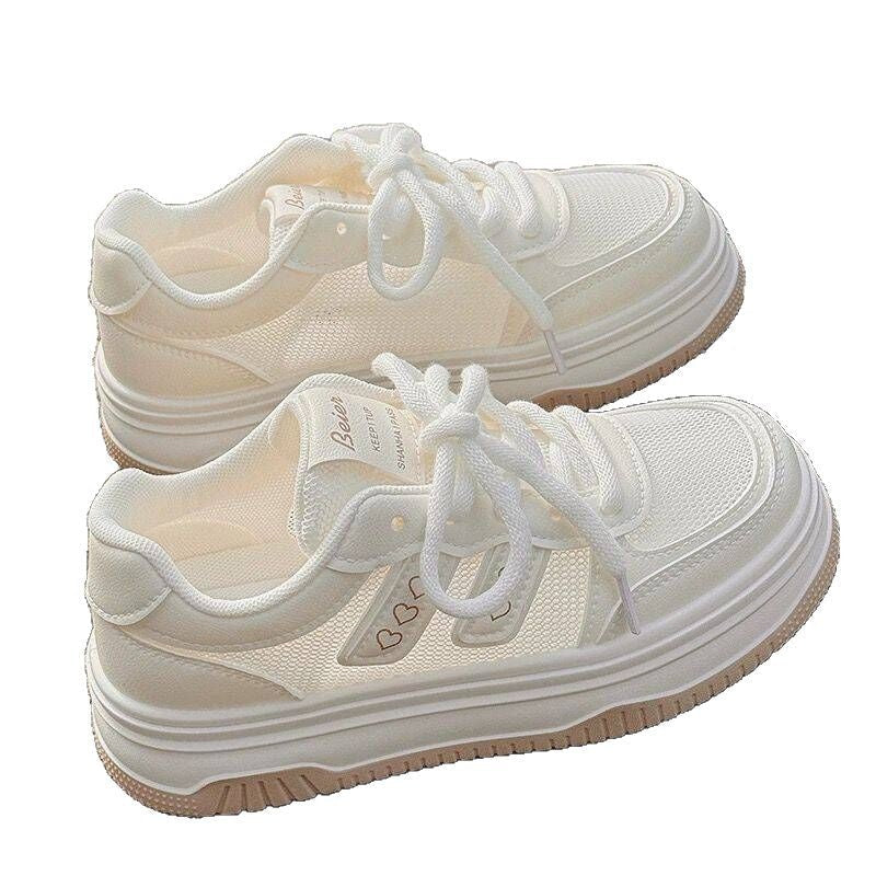 Damen Sportliche Sneakers mit atmungsaktive Mesh-Einsätze und gepolsterter Sohle R&B