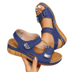 Damen Bequeme und elegante Wedge-Sandalen mit verstellbarem Riemen R&B