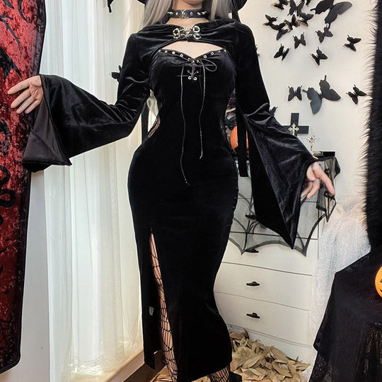 Damen figurbetonte Bluse mit Rüschendetails und Schnürung R&B
